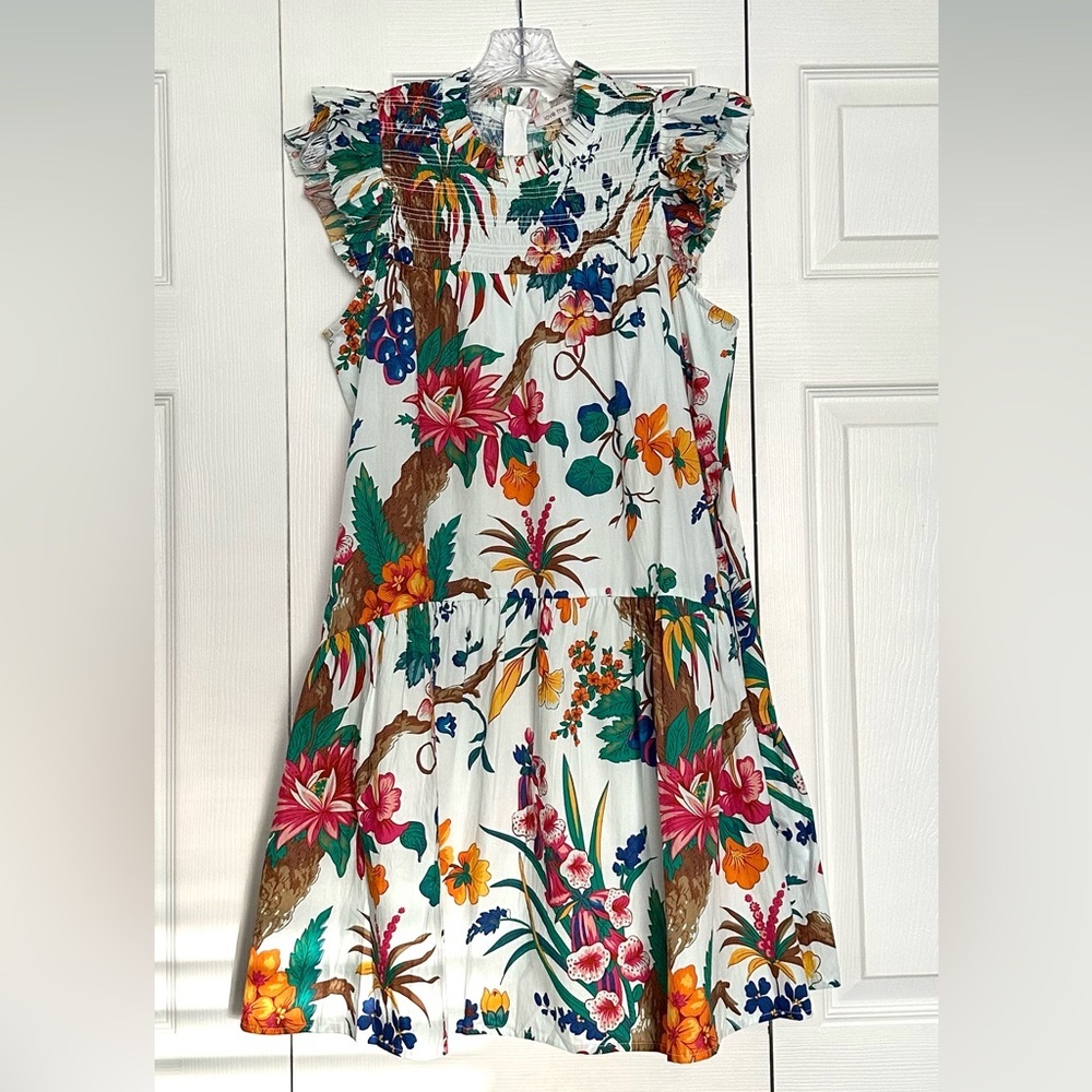 Anthropologie Love The Label Poppy Top In Kismet Floral - Size M - Nwot